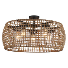 Golden Canada 1067-O5SF NB-MAW - Golden Lighting Piper 5-light Outdoor Ceiling in Natural Black